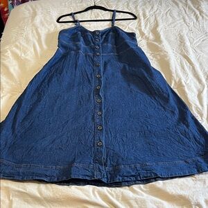 Universal Thread Blue Denim Midi Summer Dress